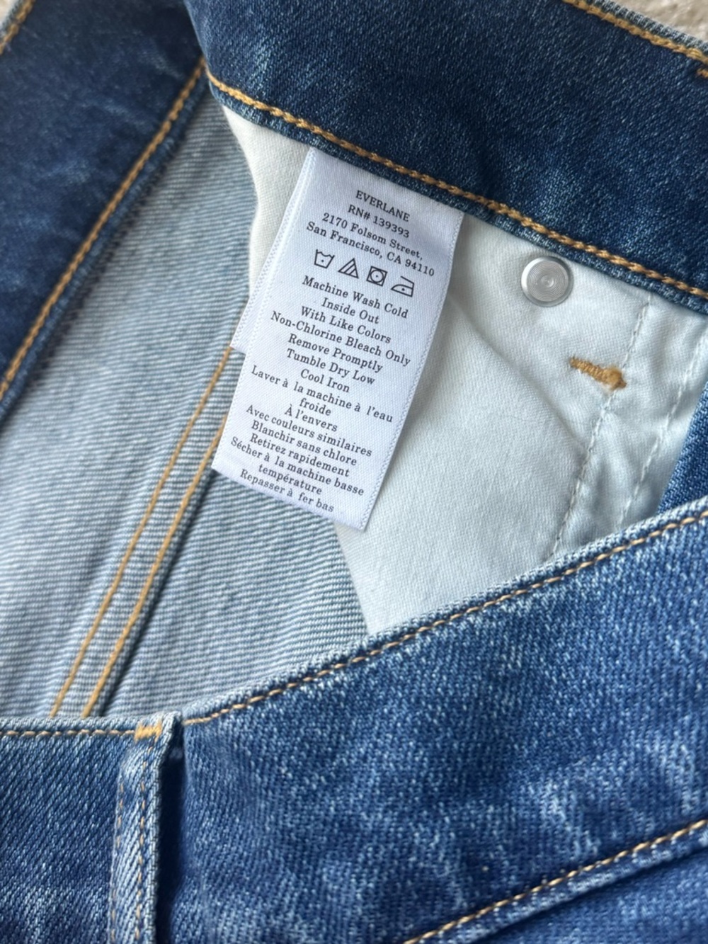Everlane The Way High Curve Jean Ocean Size 28R - Picture 6 of 7